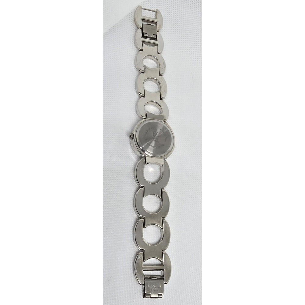 Women's NY&C Elegant Round Silver Tone Dial Case Link Bracelet Band Watch 13 - Picture 8 of 9
